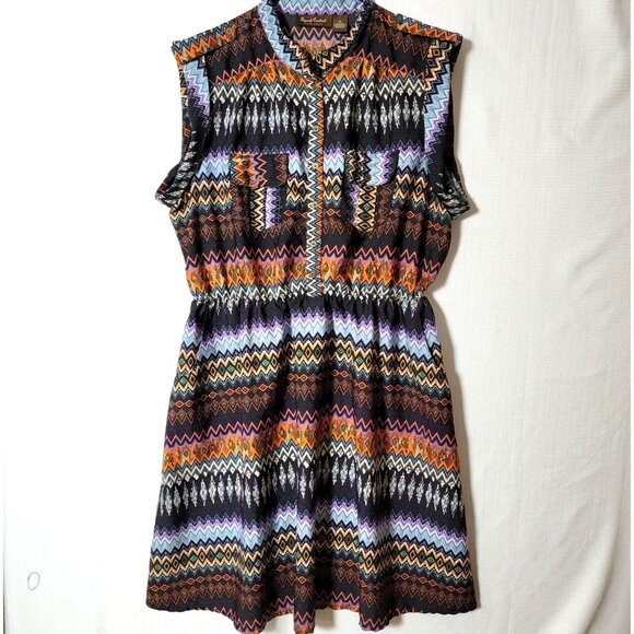 Speed Control New York Womens Dress Button Front Sz 2X Pockets Vacation Time Y2K - Picture 1 of 11